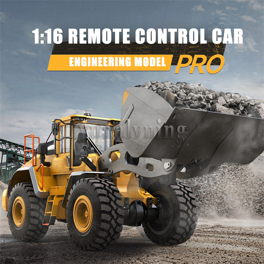 Rc Excavator Hobby - 1/16 Elektrische afstandsbediening Loader Volledig metalen