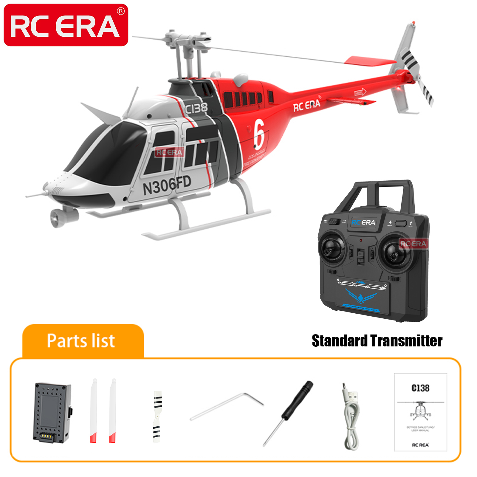 RC ERA C138 BELL 206 Jet Range - Rc Hobby Experts recensie en prijs