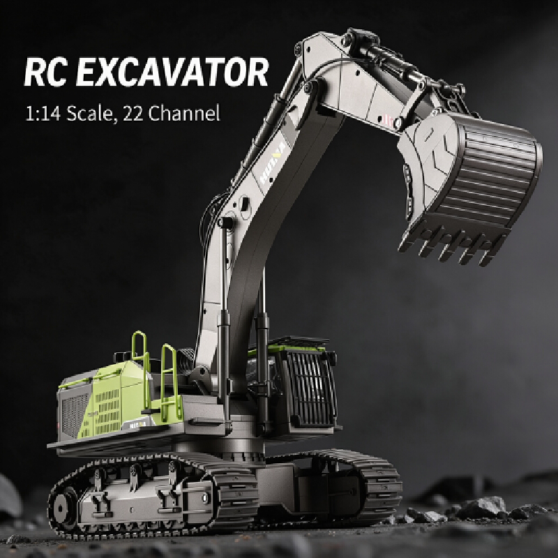 Huina 593 28ch 1:14 Alloy RC G - Rc Excavator Hobby recensie en prijs