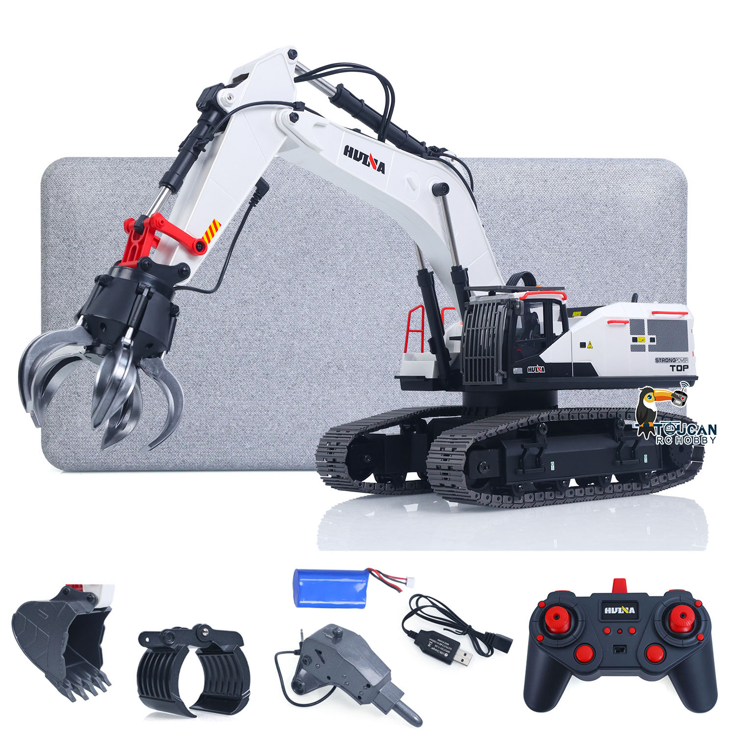 1/14 Metalen HUINA 1594 RC Gra - Rc Excavator Hydraulic recensie en prijs